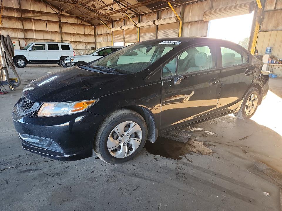 HONDA CIVIC LX 2013 with VIN 19XFB2F58DE212337 - Photo from auction