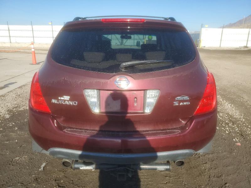 Photo 6 from auction – 2005 NISSAN MURANO SL with VIN JN8AZ08W95W433344
