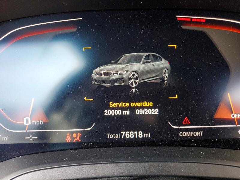 Photo 9 from auction – 2020 BMW M340XI with VIN WBA5U9C04LA379252