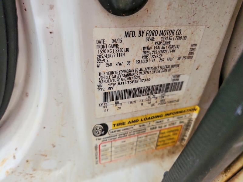 Photo 14 from auction – 2015 FORD EXPEDITION with VIN 1FMJU1LT5FEF37359