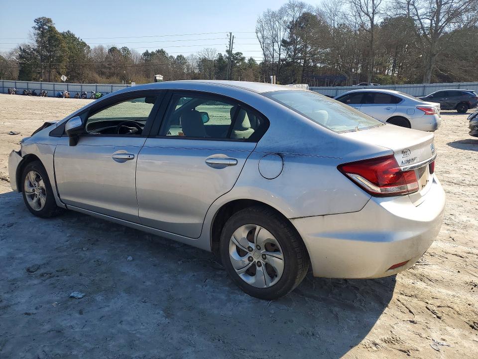 Photo 2 from auction – 2013 HONDA CIVIC LX with VIN 19XFB2F50DE013590