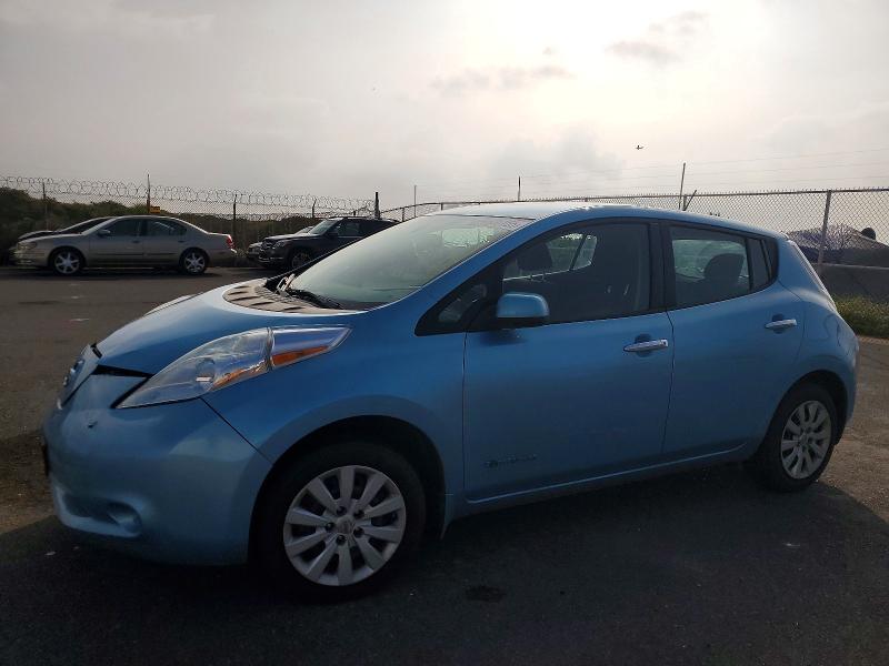 NISSAN LEAF S 2015 with VIN 1N4AZ0CP0FC313498 - Photo from auction