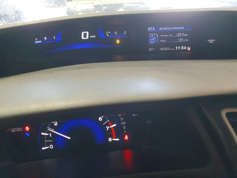Photo 9 from auction – 2013 HONDA CIVIC LX with VIN 19XFB2F52DE052486