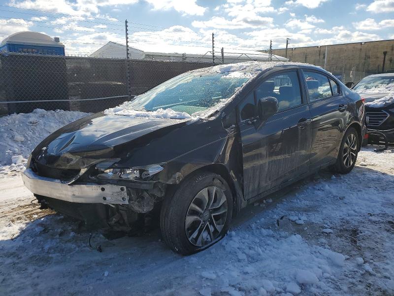 HONDA CIVIC EX 2013 with VIN 2HGFB2F8XDH533571 - Photo from auction