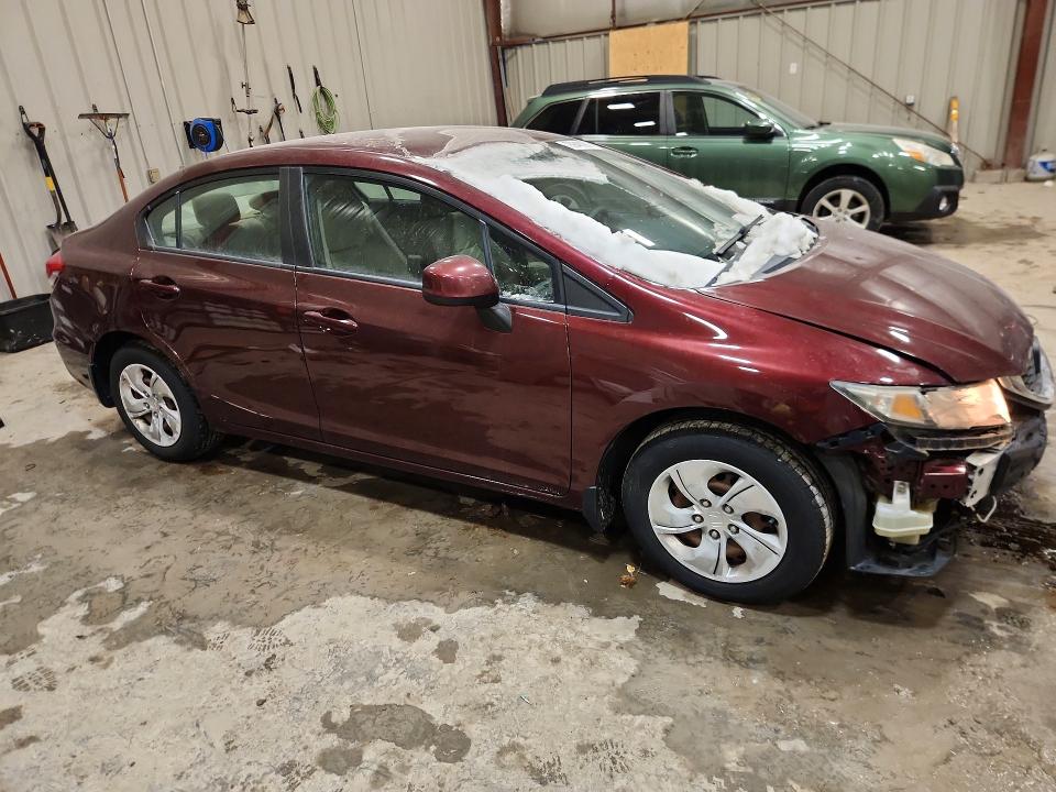 Photo 4 from auction – 2013 HONDA CIVIC LX with VIN 19XFB2F50DE004498