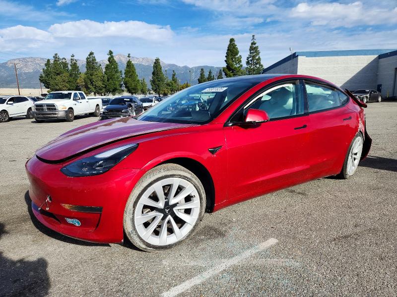 TESLA MODEL 3 2021 with VIN 5YJ3E1EA2MF019257 - Photo from auction