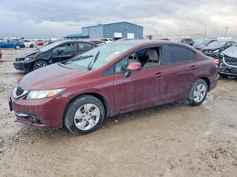 HONDA CIVIC LX 2013 with VIN 19XFB2F54DE286788 - Photo from auction
