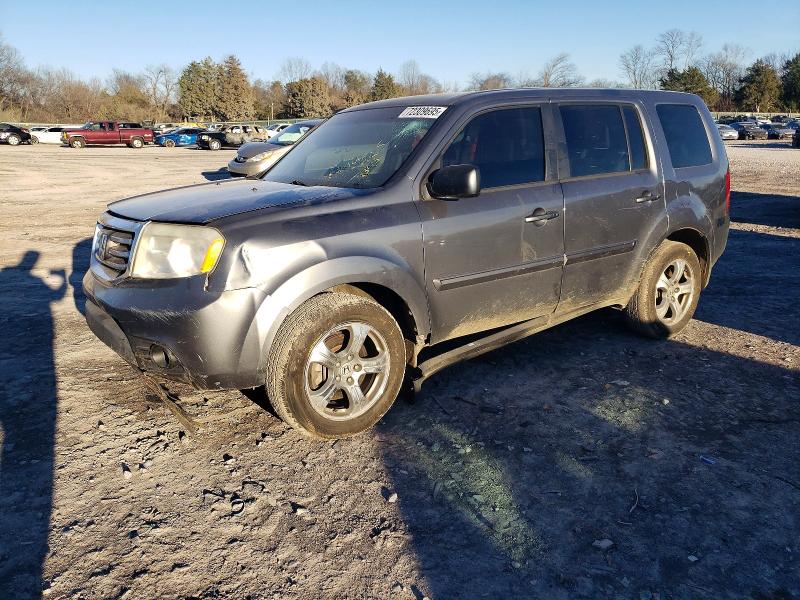 HONDA PILOT EX 2013 with VIN 5FNYF4H48DB065881 - Photo from auction