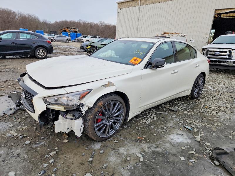 INFINITI Q50 RED SP 2023 with VIN JN1FV7DR2PM590043 - Photo from auction