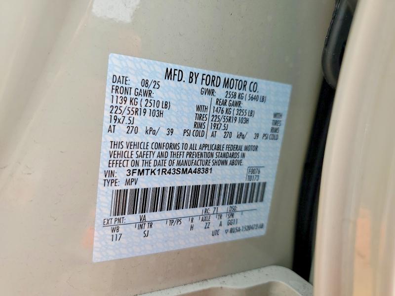 Photo 14 from auction – 2025 FORD MUSTANG MACH-E with VIN 3FMTK1R43SMA48381