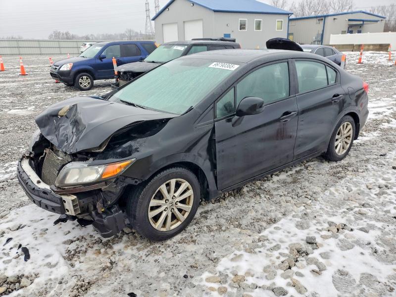 Foto 1 de la subasta – 2012 HONDA CIVIC EXL con VIN 19XFB2F99CE076981