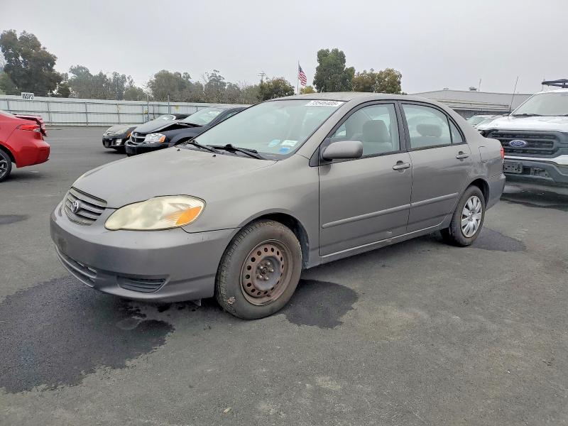 TOYOTA COROLLA 2003 with VIN 2T1BR38E93C115111 - Photo from auction