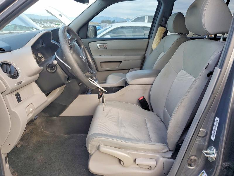 Photo 7 from auction – 2013 HONDA PILOT LX with VIN 5FNYF4H27DB025449