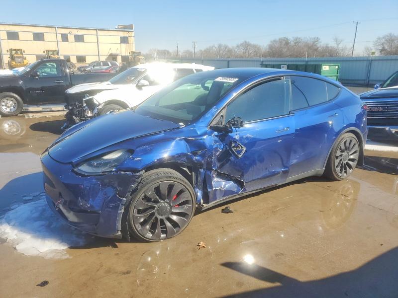 TESLA MODEL Y 2021 with VIN 5YJYGDEF1MF211590 - Photo from auction
