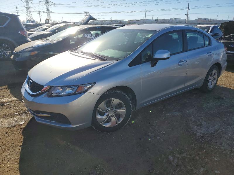 HONDA CIVIC LX 2013 with VIN 19XFB2F57DE002649 - Photo from auction