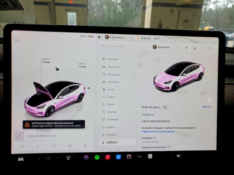 Photo 9 from auction – 2023 TESLA MODEL 3 with VIN 5YJ3E1EA3PF595752