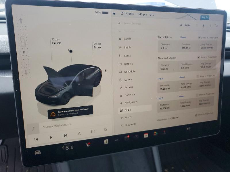 Photo 9 from auction – 2024 TESLA MODEL 3 with VIN 5YJ3E1EA2RF765800