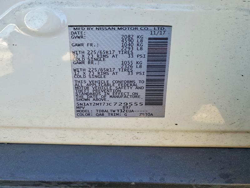 Photo 14 from auction – 2018 NISSAN ROGUE S with VIN 5N1AT2MT7JC729555