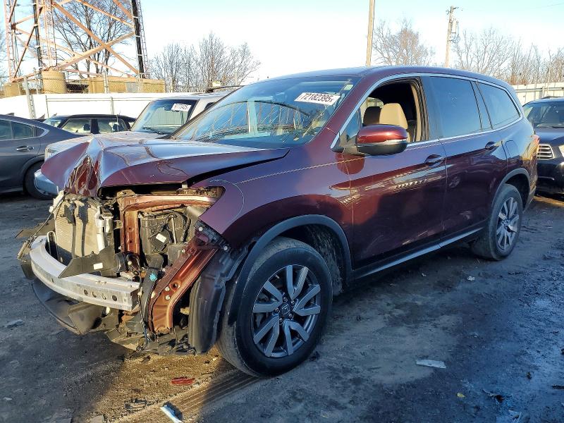 HONDA PILOT 2021 with VIN 5FNYF6H54MB080060 - Photo from auction
