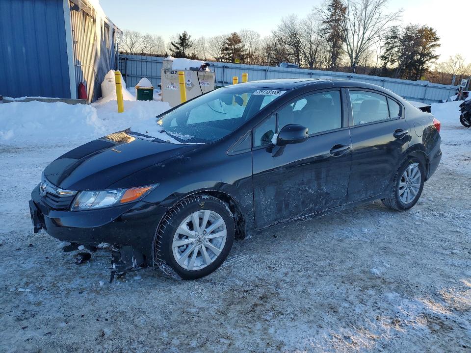 HONDA CIVIC EX 2012 with VIN 2HGFB2F83CH335882 - Photo from auction