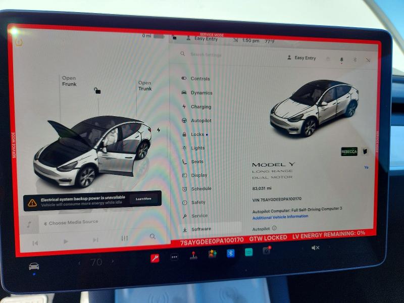 Photo 9 from auction – 2023 TESLA MODEL Y with VIN 7SAYGDEE0PA100170