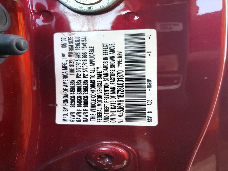 Photo 14 from auction – 2008 HONDA ELEMENT EX with VIN 5J6YH18728L001870