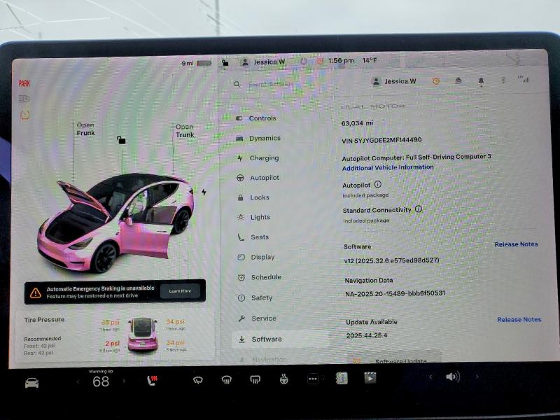 Photo 9 from auction – 2021 TESLA MODEL Y with VIN 5YJYGDEE2MF144490