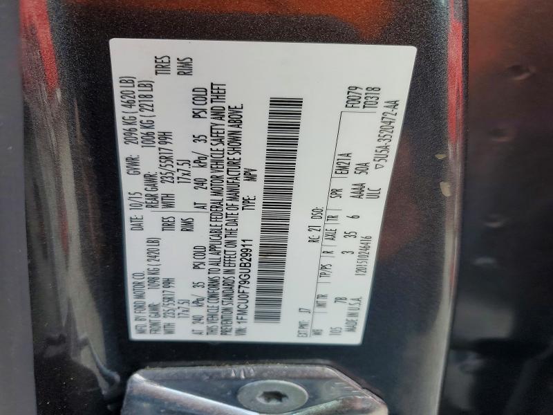 Photo 14 from auction – 2016 FORD ESCAPE S with VIN 1FMCU0F79GUB29911