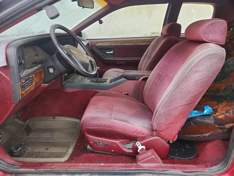 Photo 7 from auction – 1991 MERCURY COUGAR with VIN 1MEPM6045MH606800
