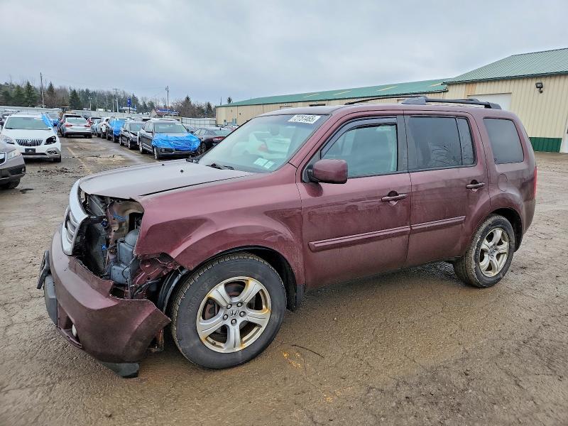 HONDA PILOT EXL 2013 with VIN 5FNYF4H56DB036288 - Photo from auction