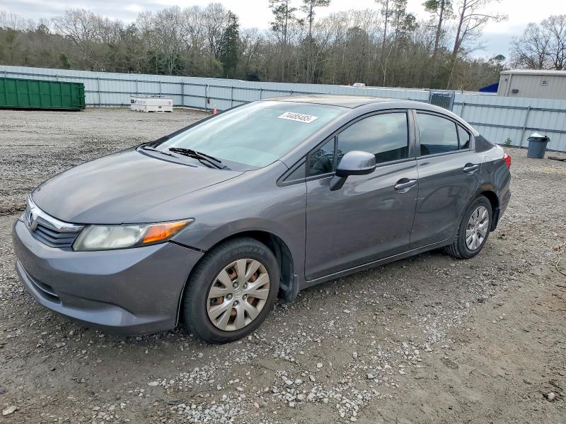 HONDA CIVIC LX 2012 with VIN 2HGFB2F50CH597283 - Photo from auction