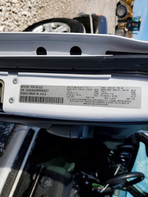 Photo 14 from auction – 2021 JEEP WRANGLER with VIN 1C4HJXAG5MW855221