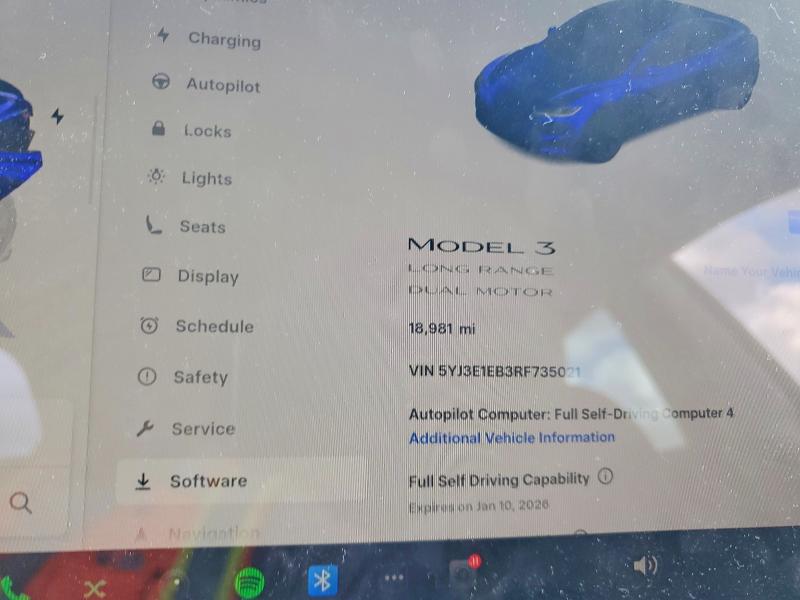 Photo 9 from auction – 2024 TESLA MODEL 3 with VIN 5YJ3E1EB3RF735021