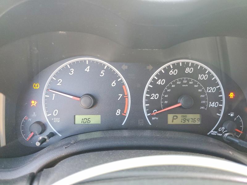 Photo 9 from auction – 2009 TOYOTA COROLLA BA with VIN 1NXBU40E69Z142418