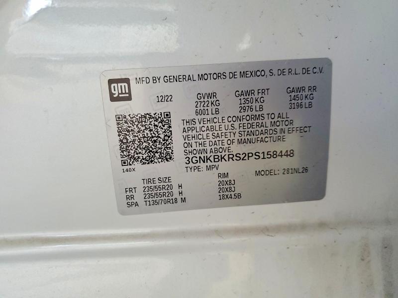 Photo 14 from auction – 2023 CHEVROLET BLAZER RS with VIN 3GNKBKRS2PS158448