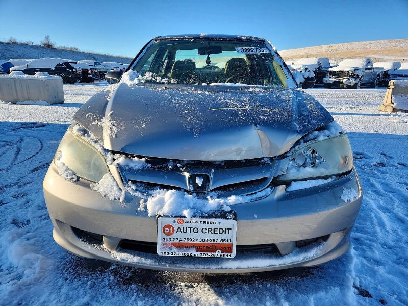 Photo 5 from auction – 2005 HONDA CIVIC LX with VIN 1HGES16505L023178