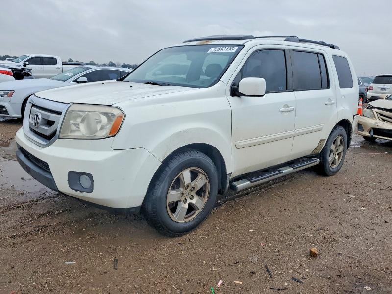 HONDA PILOT EXLN 2011 with VIN 5FNYF3H77BB024398 - Photo from auction