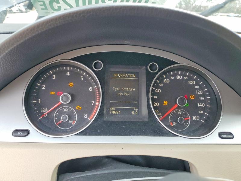 Photo 9 from auction – 2011 VOLKSWAGEN CC SPORT with VIN WVWMN7AN3BE701868