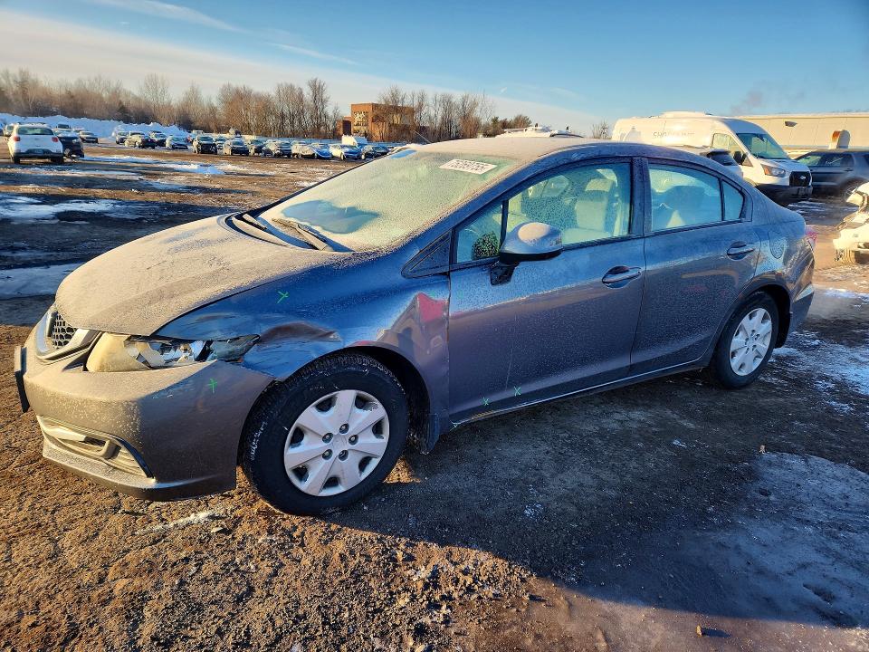 HONDA CIVIC 2013 with VIN 2HGFB2F59DH596974 - Photo from auction