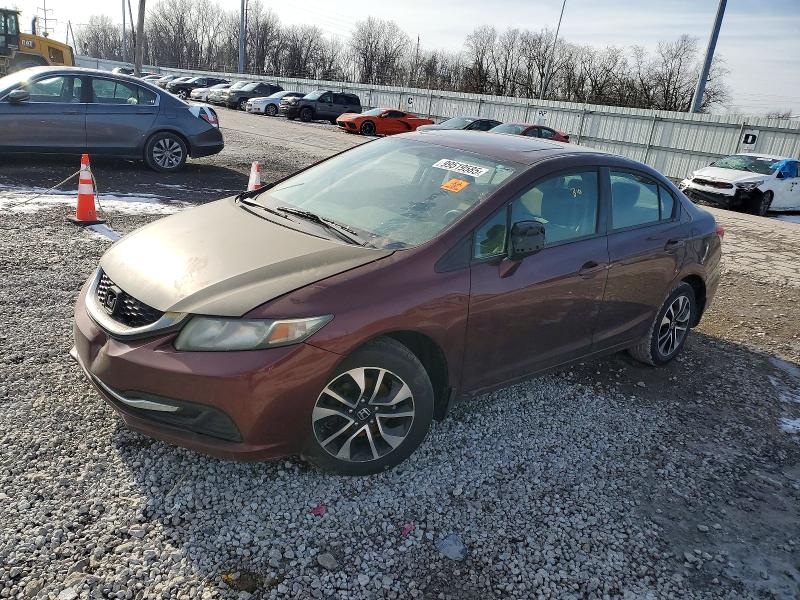 HONDA CIVIC EX 2013 with VIN 19XFB2F83DE271077 - Photo from auction