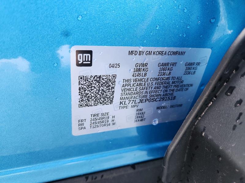 Photo 14 from auction – 2025 CHEVROLET TRAX with VIN KL77LJEP0SC291518