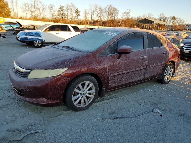 HONDA CIVIC EX 2012 with VIN 2HGFB2F87CH506990 - Photo from auction