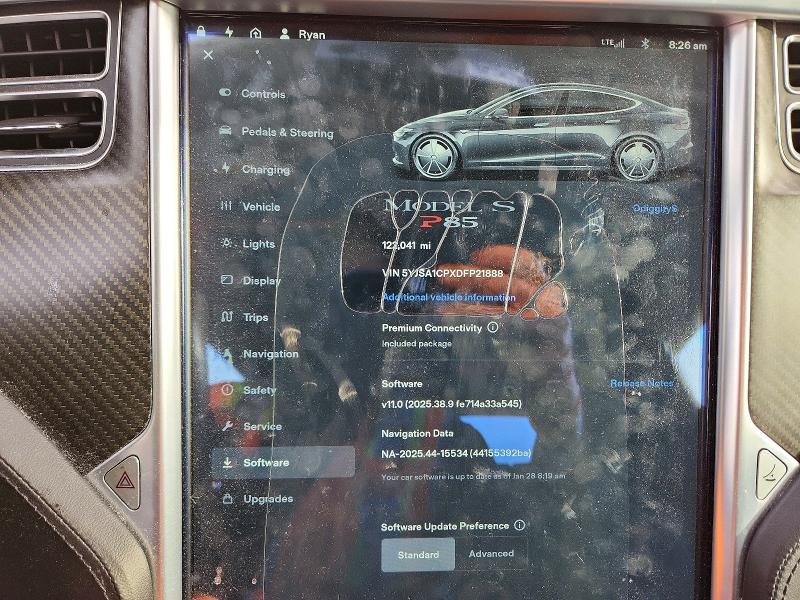 Photo 9 from auction – 2013 TESLA MODEL S with VIN 5YJSA1CPXDFP21888