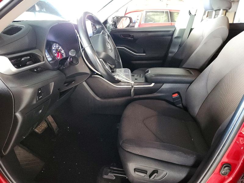 Photo 7 from auction – 2022 TOYOTA HIGHLANDER with VIN 5TDZZRAH3NS093140