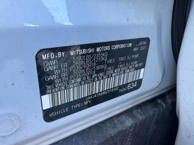 Photo 10 from auction – 2022 MITSUBISHI OUTLANDER with VIN JA4J4TA88NZ018340