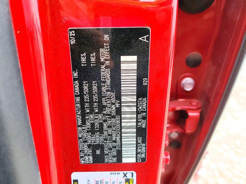 Photo 14 from auction – 2026 LEXUS RX 350 BAS with VIN 2T2BAMBA3TC069693