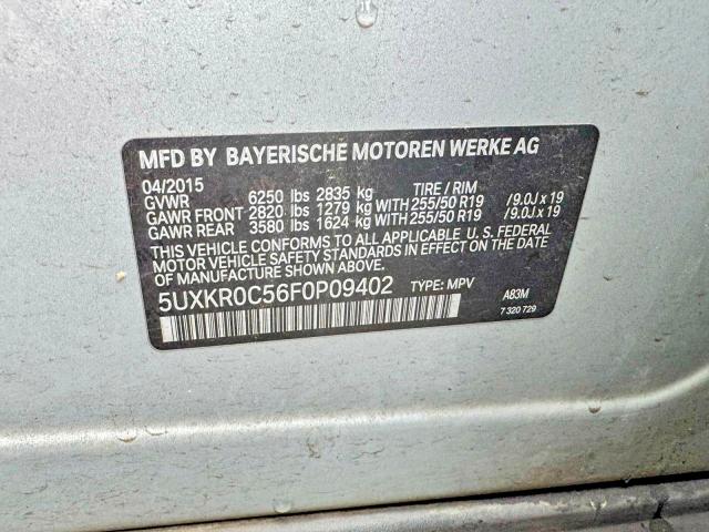 Photo 10 from auction – 2015 BMW X5 with VIN 5UXKR0C56F0P09402