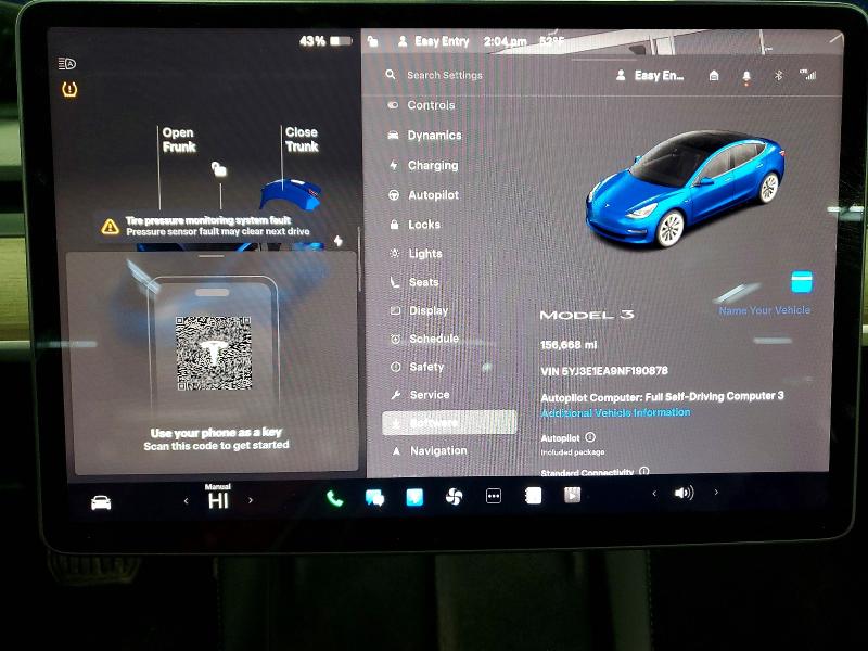 Photo 9 from auction – 2022 TESLA MODEL 3 with VIN 5YJ3E1EA9NF190878