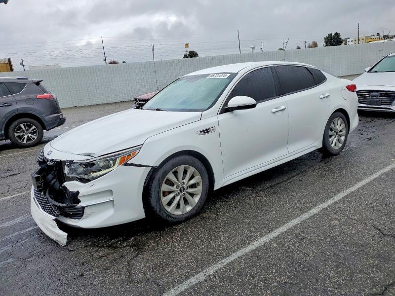 KIA OPTIMA EX 2018 with VIN 5XXGU4L36JG226463 - Photo from auction