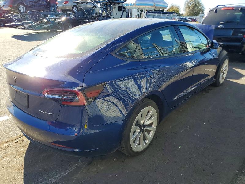 Photo 3 from auction – 2022 TESLA MODEL 3 with VIN 5YJ3E1EB2NF317463
